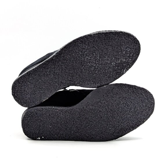 Vaneli Women Black Suede Waterproof Elastic Chelsea Wedge Boots size 8.5 - Picture 7 of 10